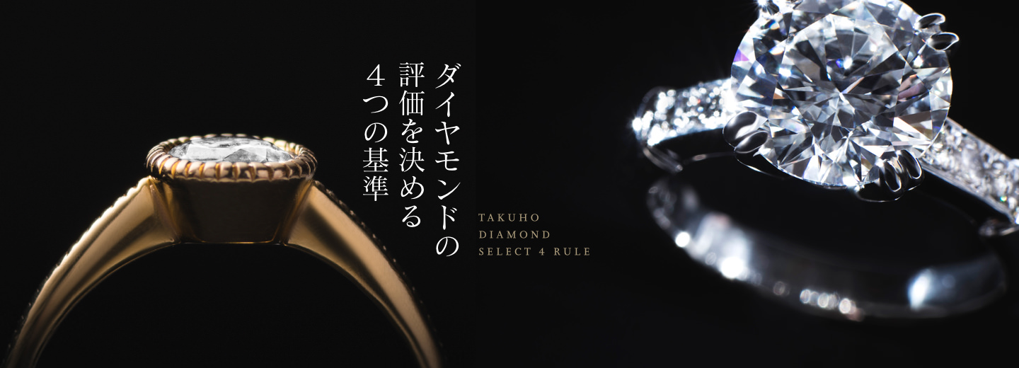 ダイヤモンドの評価を決める4つの基準